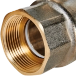 Кран шаровой полнопроходной STOUT - 1"1/4 (ВР/ВР, PN40, Tmax 150°C, ручка-рычаг черная)