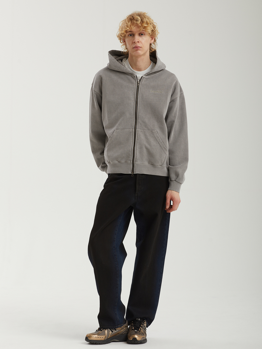 Мужская Толстовка Waffle Lined Zip Up