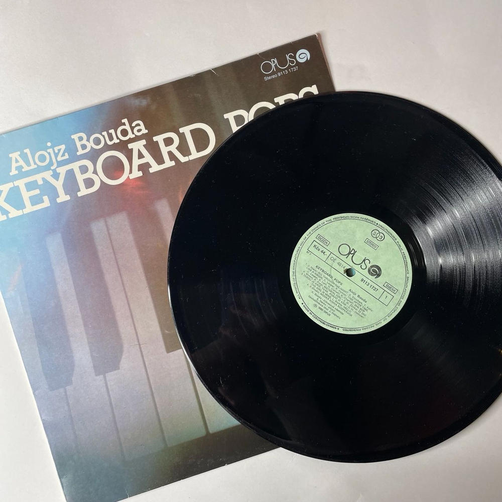Винтажная виниловая пластинка Alojz Bouda Keyboards Pops (Чехословакия 1987)