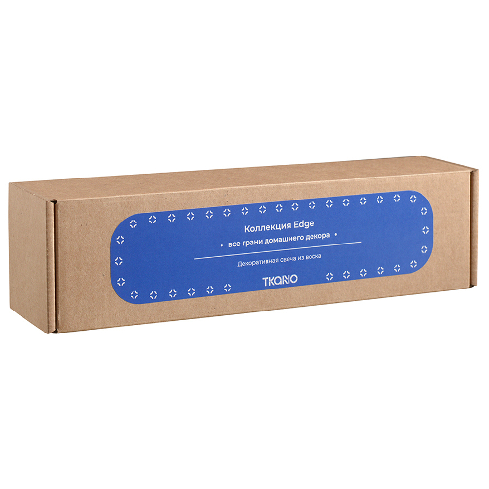 Свеча декоративная ярко-синего цвета из коллекции edge, 25,5см