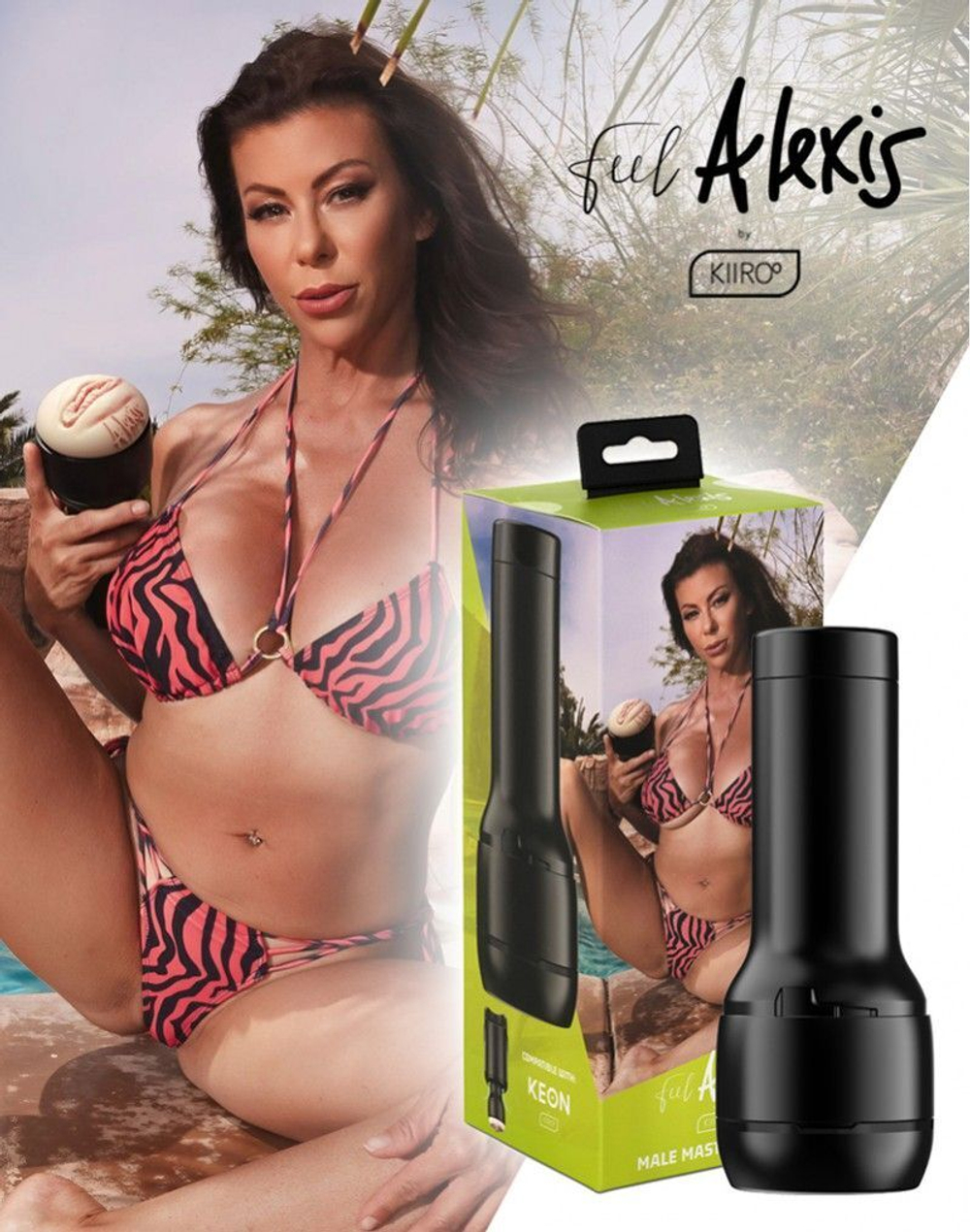 Мастурбатор-вагина Kiiroo FeelStar Stroker Alexis Fawx (Цвет: телесный с черным)