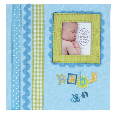 Innova Q4403615M Фотоальбом 180 фото 10*15 Детские воспоминания голубой в подарочной упаковке, кар