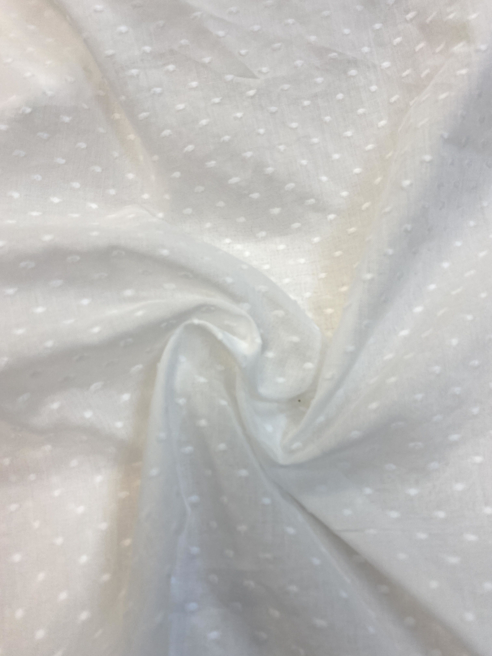 Ткань(Италия) Батист (100% хлопок в вышитую точку) ш-150см отрез 1,45 м