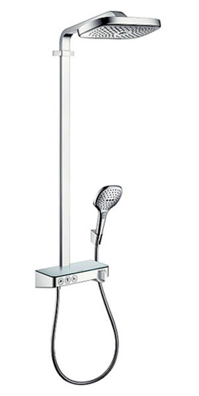 Душевая система Hansgrohe Raindance Select Push 300 3jet Showerpipe хром 27127000
