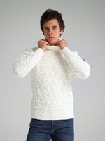 Свитер с патчем Город Горький белый