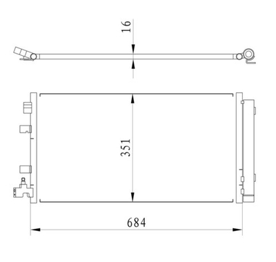 Kular - 86100-KLR - Condenser, air conditioning