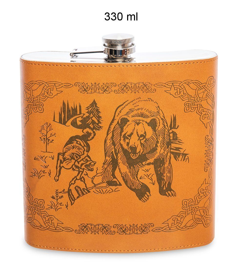 GT-48 Подарочный набор фляжка 330 мл «Охота на медведя»