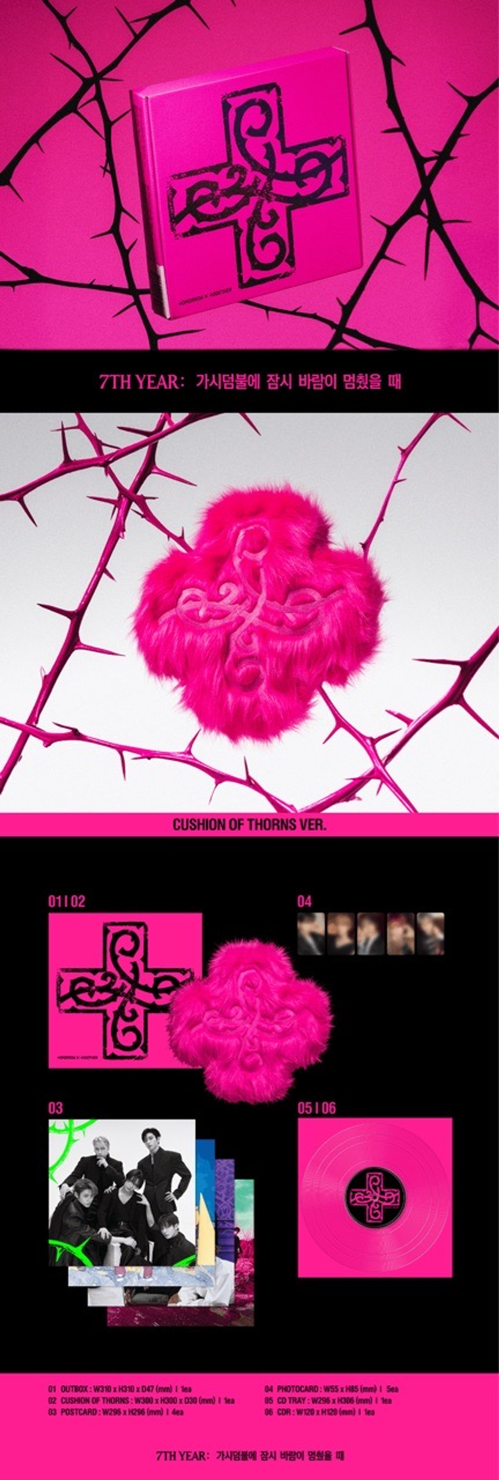 Альбом TXT - 7TH YEAR: A Moment of Stillness in the Thorns (CUSHION OF THORNS Ver.)