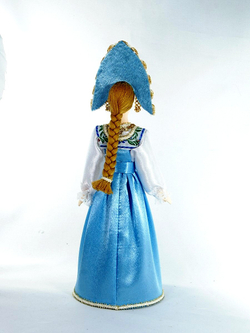 Кукла интерьерная Потешного промысла в  Девичьем русском праздничном костюме