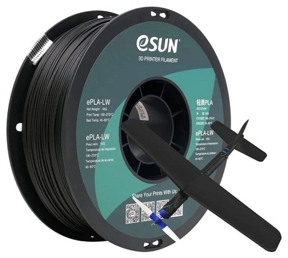 Пластик для 3D-печати ESUN EPLA-LW175B1KG черный