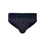 Мужские трусы брифы темно-синие с принтом DARKZONE DZN6135