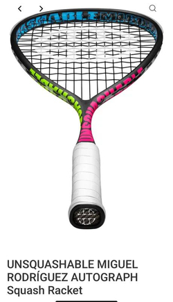 UNSQUASHABLE, MIGUEL RODRIGUEZ ONE20 LIMITED EDITION, 120g, Squash Racket, , ,