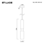 SL1192.343.01 Светильник подвесной ST-Luce Латунь/Латунь, Черный GU10 1*5W 4000K