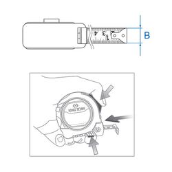 KING TONY (79094-03M) Рулетка измерительная 3 м, магнитный крюк
