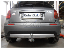 Фаркоп оцинкованный Galia F109C для Suzuki SX4 хетчбек 5 дверей 2006-2013 2WD/4WD, FIAT Sedici 2006-2014(паспорт и сертификат в комплекте)(без электрики)