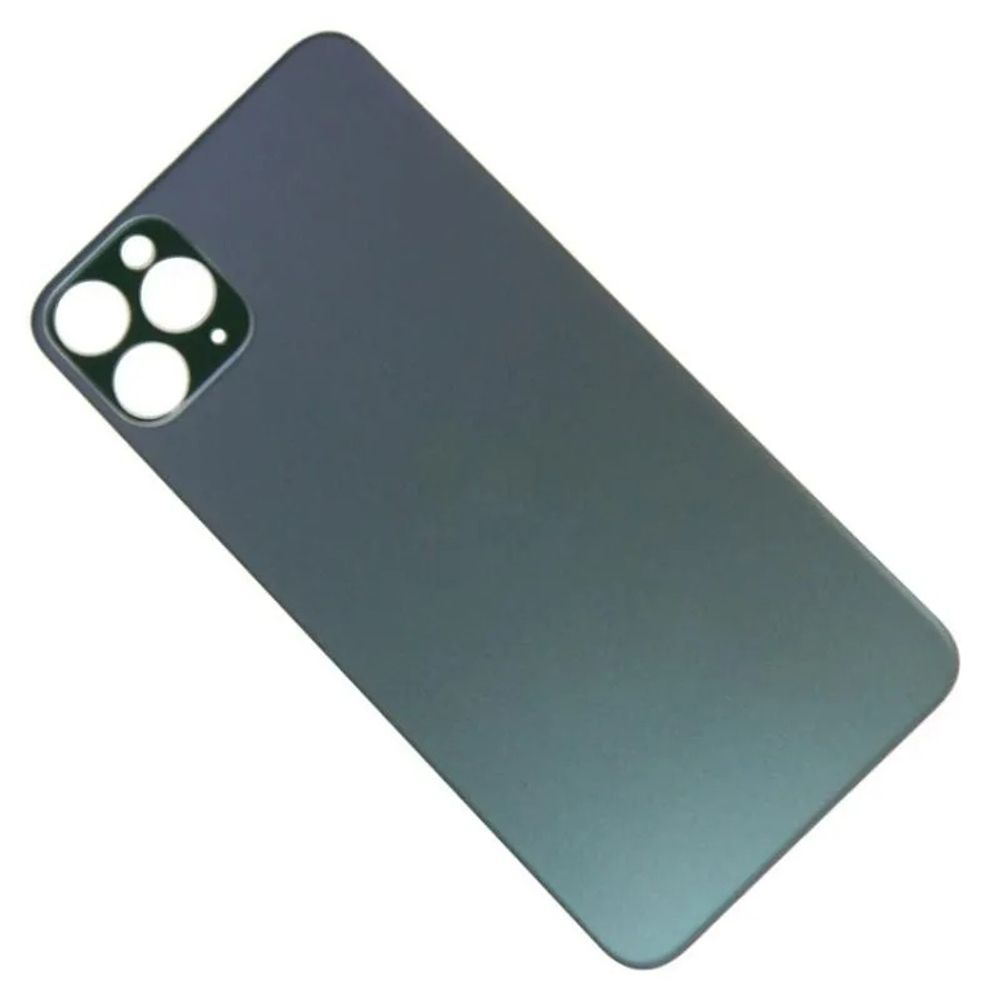 Задняя крышка для Apple iPhone 11 Pro Max Темно-зеленый (стекло, широкий вырез под камеру)