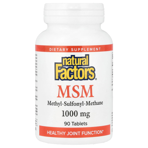 Natural Factors, МСМ, 1000 мг, 90 таблеток