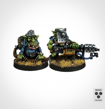 Iron Reich Goblin Flamer Team
