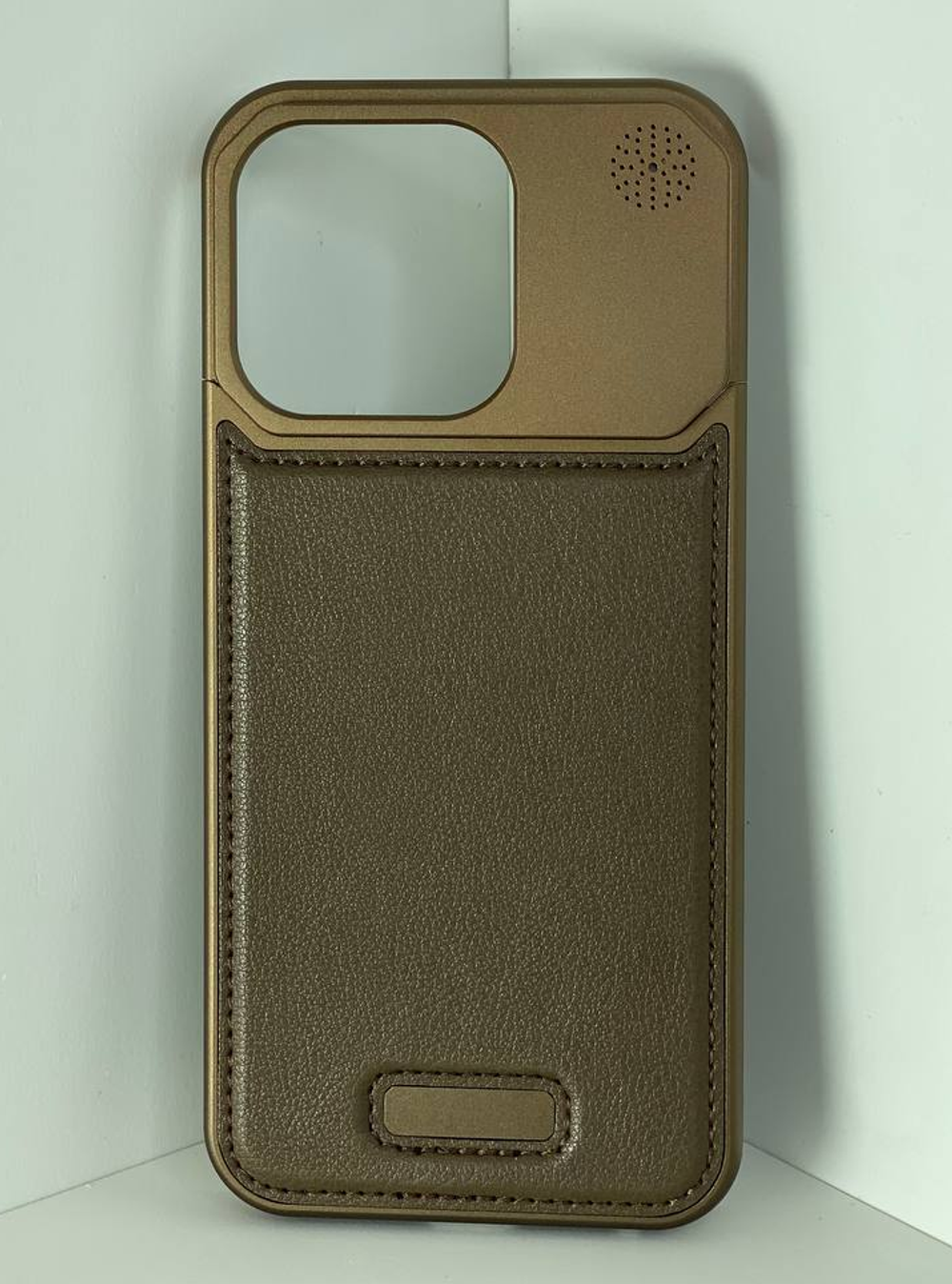 Арома-чехол для iPhone 16 Pro Max, алюминиевый и кожаный