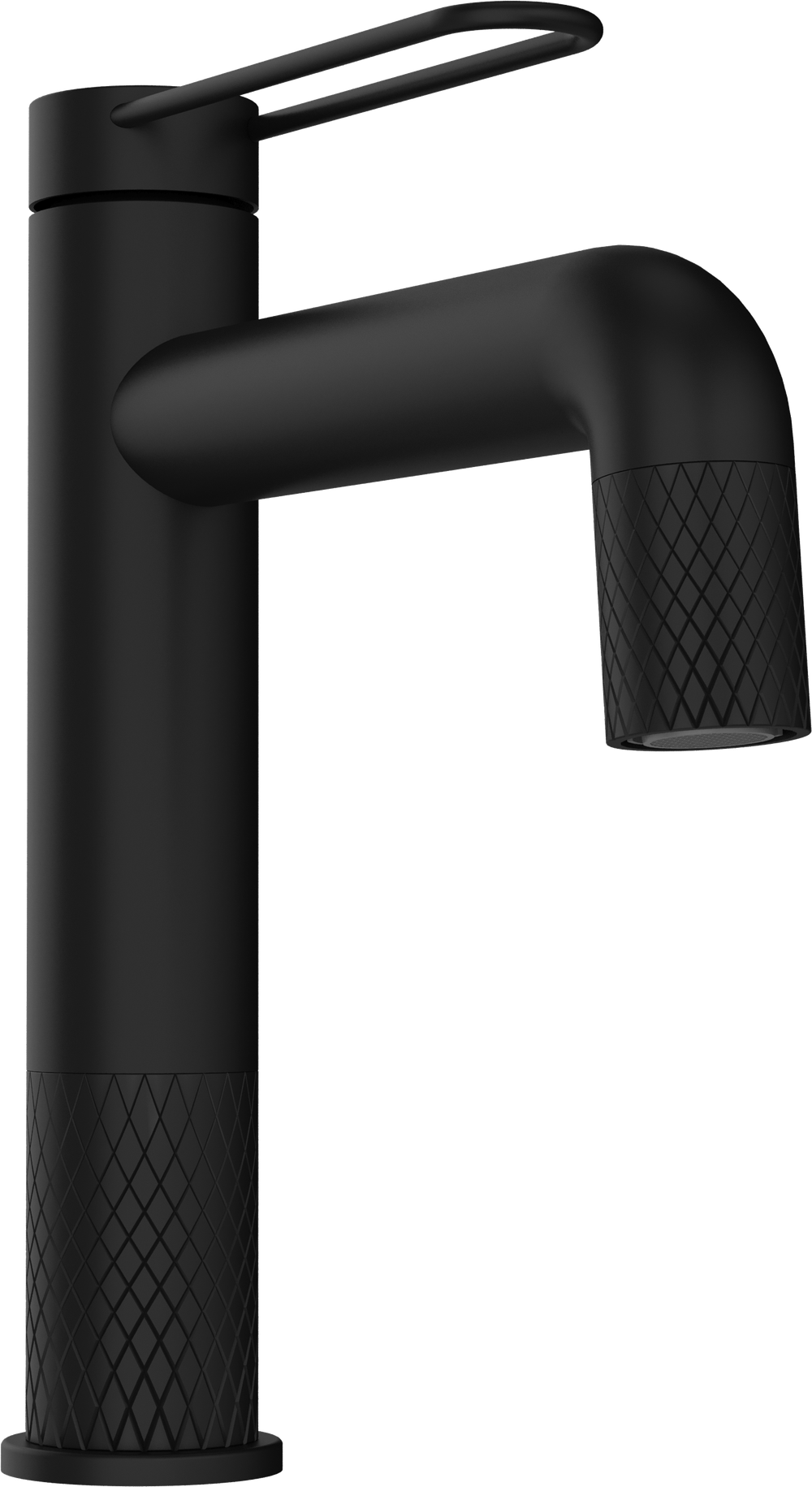 Смеситель для раковины STWORKI Левангер S07010BK матовый черный