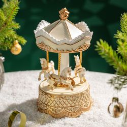 МУЗЫКАЛЬНАЯ СТАТУЭТКА "КАРУСЕЛЬ" 12,4Х12,4Х22,9 СМ