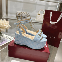 Gucci Horsebit Flatform Sandal