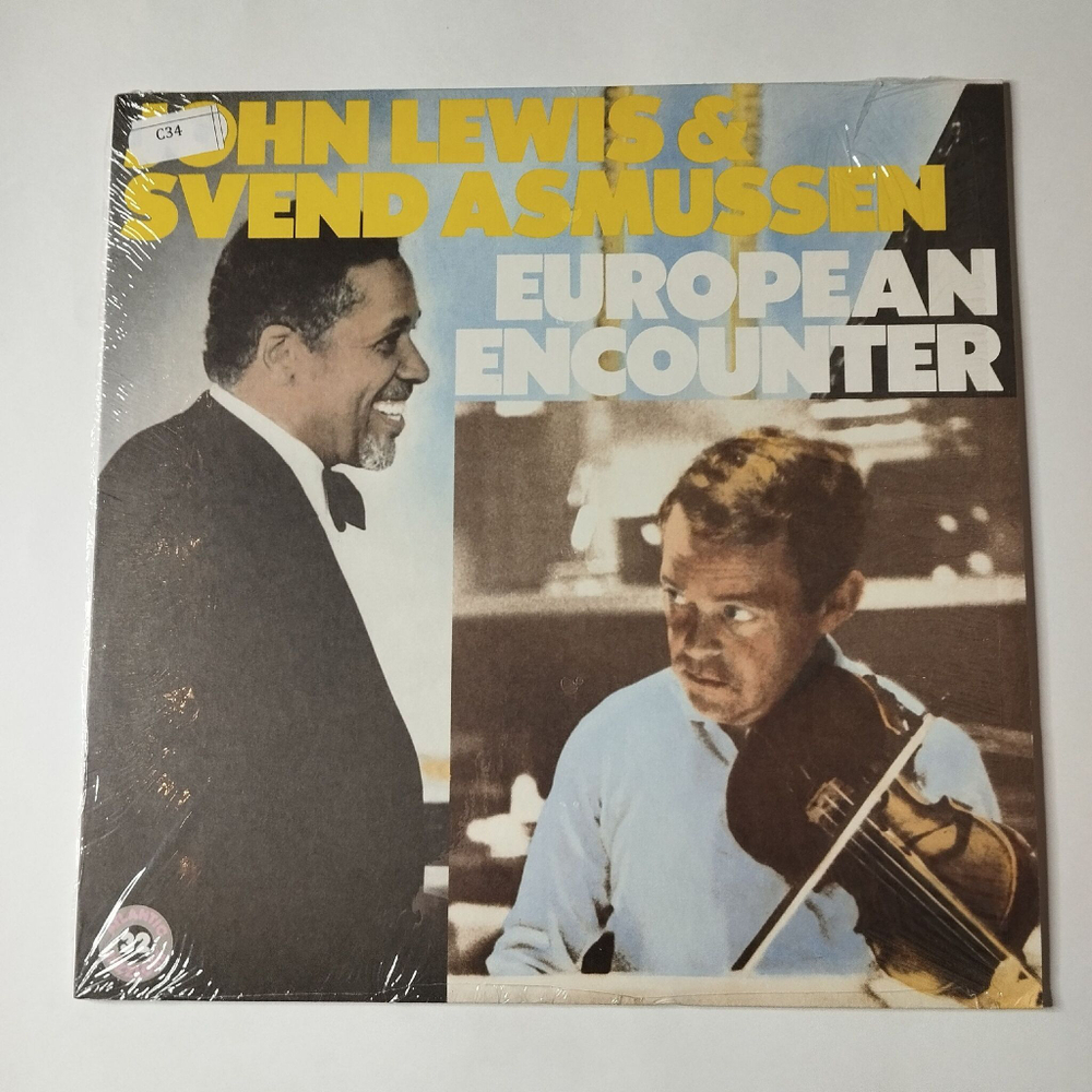 Винтажная виниловая пластинка LP John Lewis and Svend Asmussen European Encounter (USA 1986)