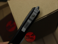 Нож Microtech Ultratech Tanto T/E A+++ - черная рукоять, клинок апокалиптик