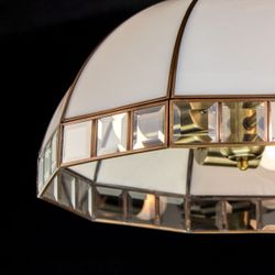 Citilux Шербург-1 CL440132 Люстра витражная подвесная Бронза