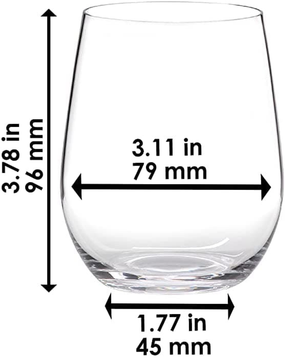 Набор из 2-х бокалов для белого вина O Wine Tumbler Viognier/Chardonnay 320 мл Riedel