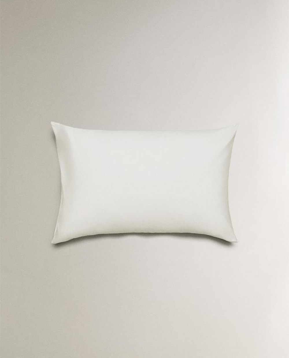 ZARA HOME НАВОЛОЧКА ИЗ ПЕРКАЛЯ (500 НИТЕЙ), БЕЛЫЙ