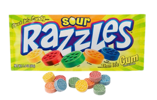 Жевательная резинка Razzles Sour Gum