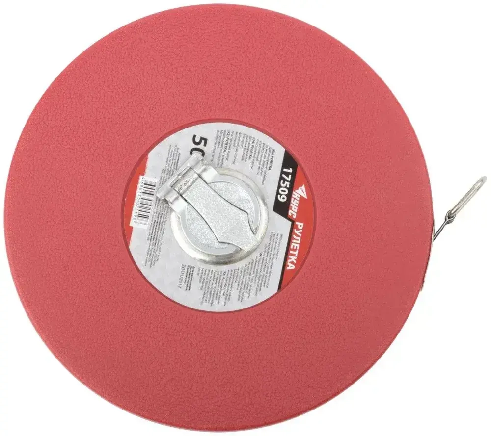 Рулетка строительная 50 м землемерная фибергласовая лента для измерения больших длин