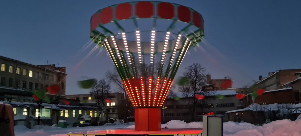 Цепочная карусель «Крона», стационарная высота 8 метров