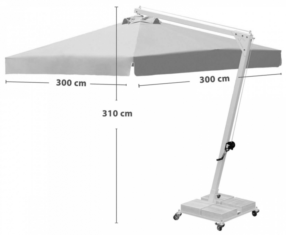 Зонт профессиональный 3х3 м Banana