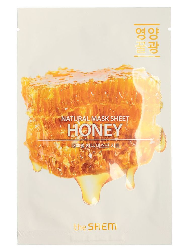 THE SAEM Маска на тканевой основе д/лица N с экстрактом меда Natural Honey Mask Sheet 21мл