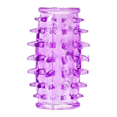 Насадка на фаллос открытая с шипами цвет фиолетовый (Цвет: фиолетовый)