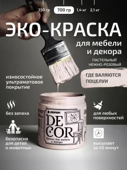 Эко Краска DECOR для мебели, декора и деревянных поверхностей