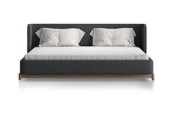 Кровать Basic спальное место 180*200 см (серый, букле)