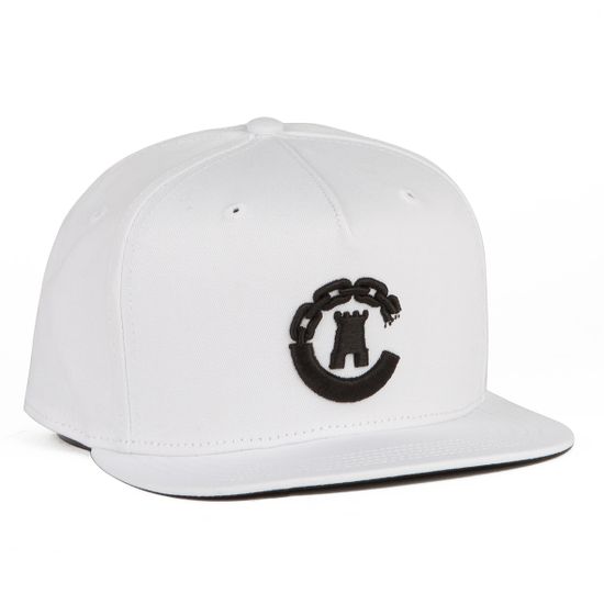 Бейсболка CROOKS & CASTLES Chain C Snapback Cap Белый (White O/S