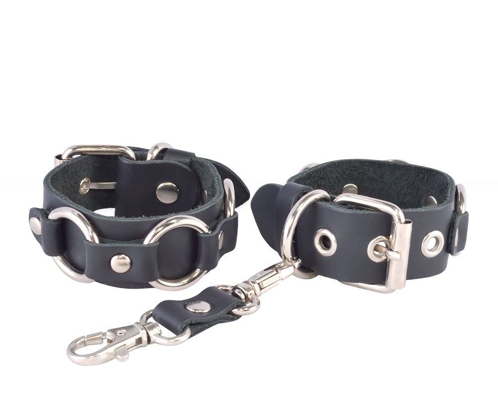 Наручники Sitabella Властелин колец чёрные кожа