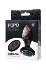 Анальная вибровтулка с ротацией силикон 12 см