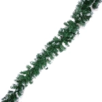 Гирлянда хвойная «Метель» 2,7 м d=25 см светодиодная, ПВХ, белое напыление, свечение-Теплый белый