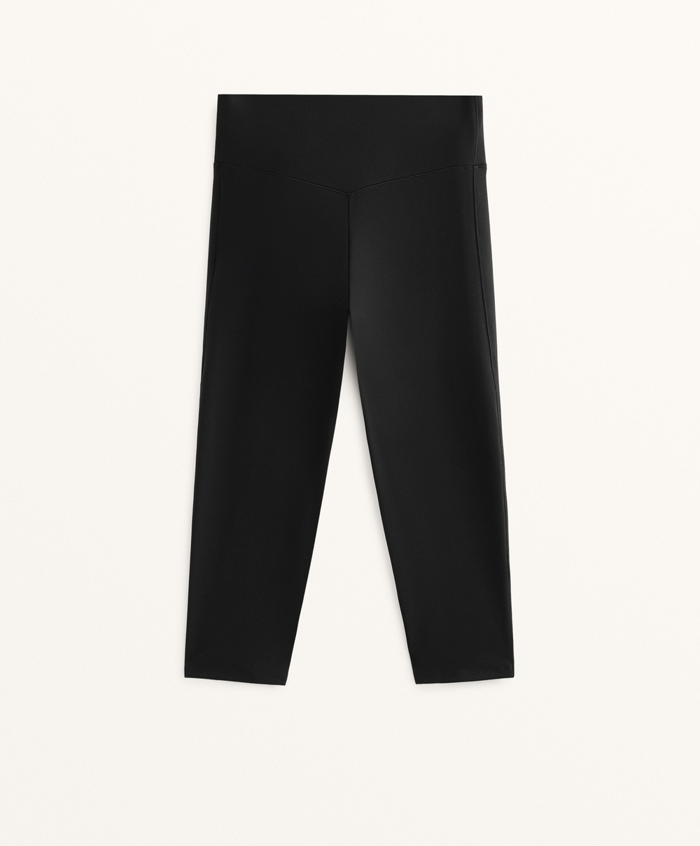 OYSHO Леггинсы-капри Evermove с высокой посадкой 50 см, черный