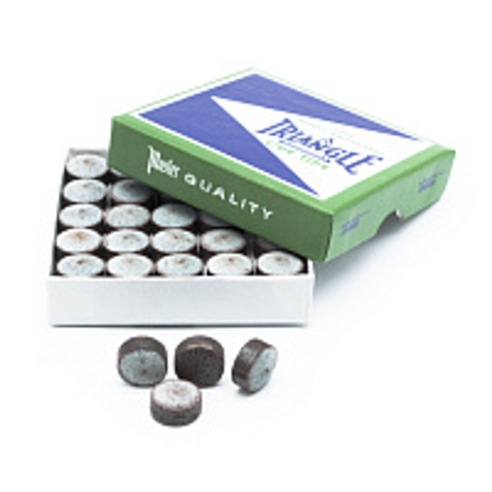 Коробка наклеек для кия "Triangle"12 мм (50 шт)