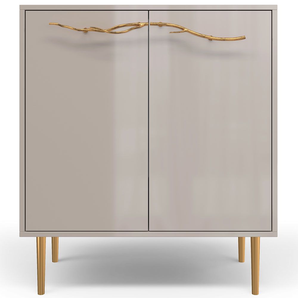 Комод Арт Колор Стайл Голд с 2 полками Серый агат