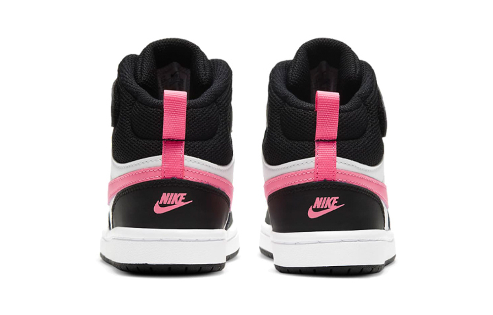 Middle-aged children Nike Court Borough Mid 2 mid-top sneakers black powder