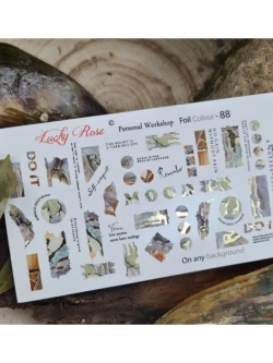 Lucky Rose Слайдеры наклейки для ногтей Foil 88