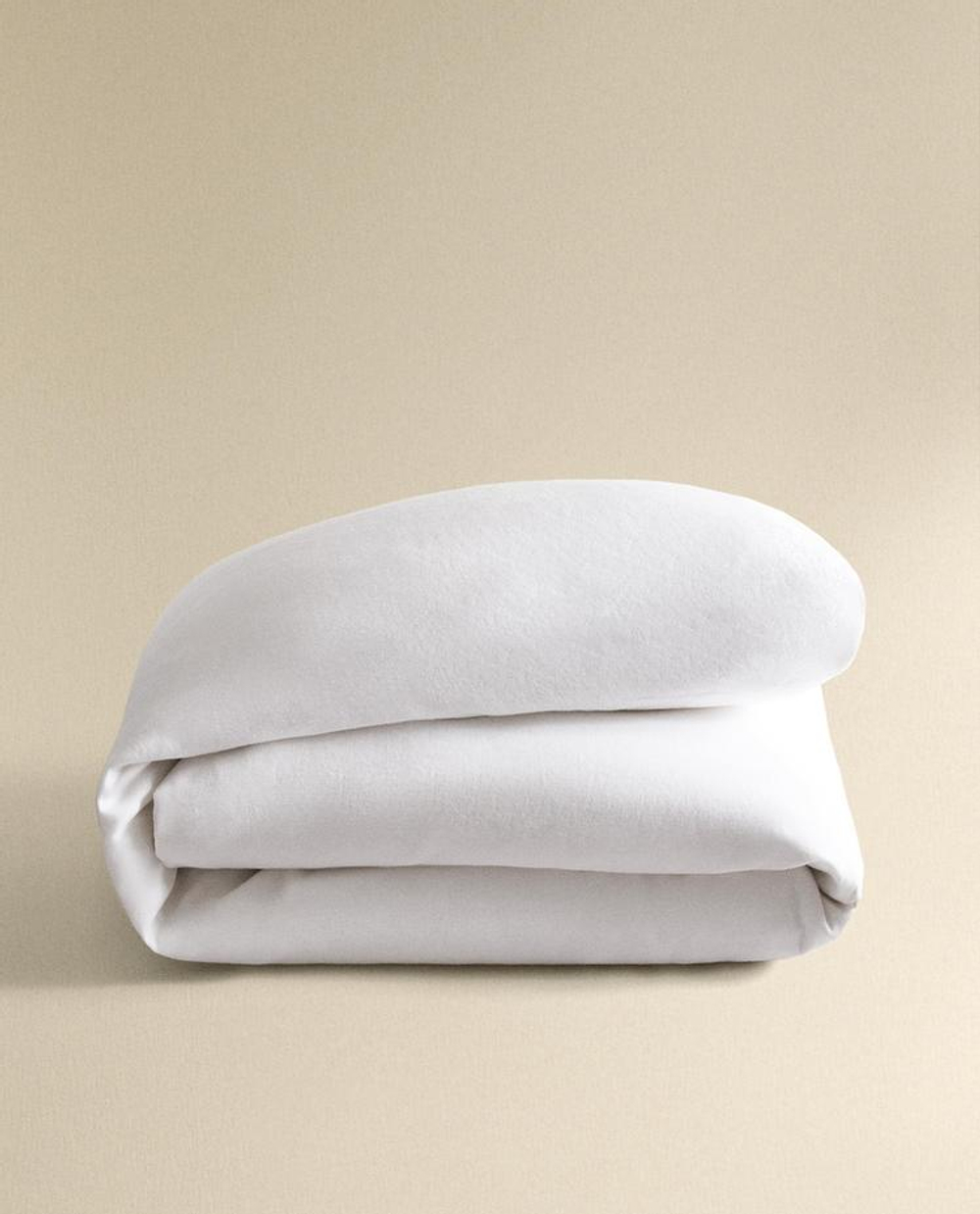 ZARA HOME ЛЬНЯНОЙ ПОДОДЕЯЛЬНИК, БЕЛЫЙ