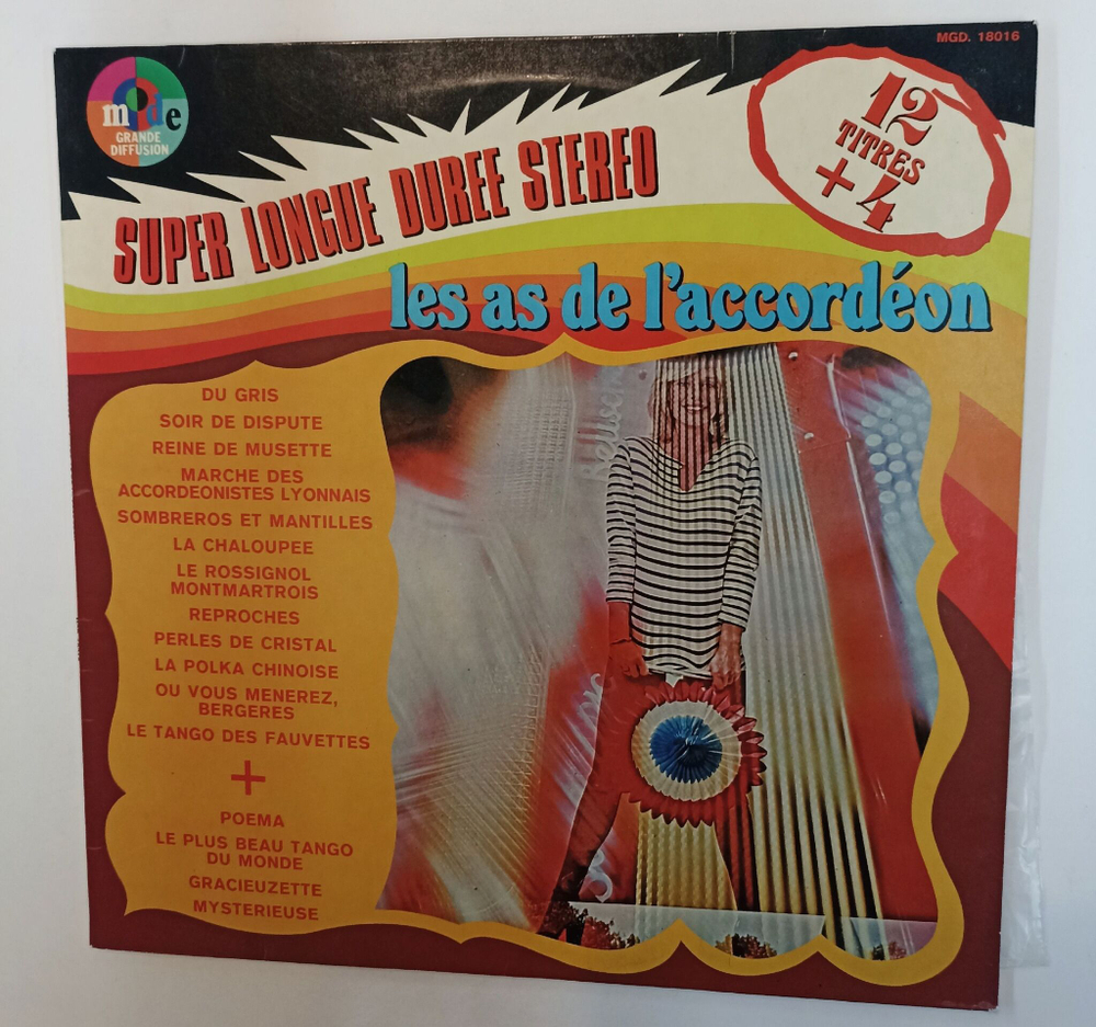 Винтажная виниловая пластинка LP Сборник Les As De Laccordeon (France 1974)